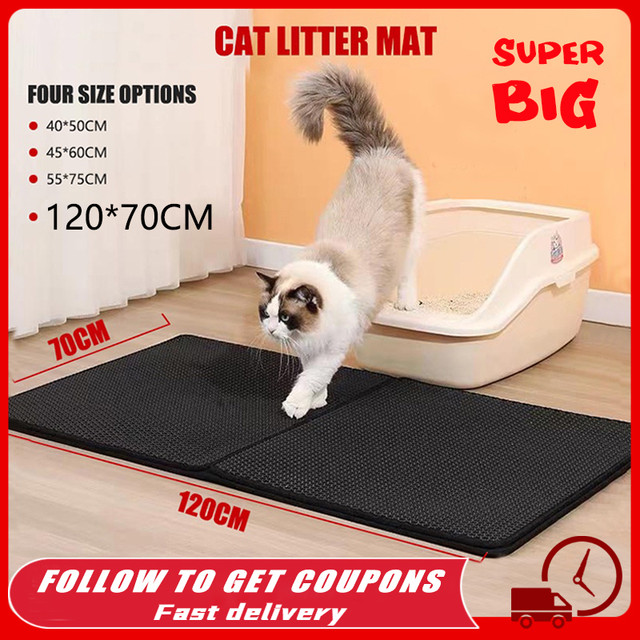 Cat Litter Mat With Gift Double Layer Waterproof Pet Litter Box