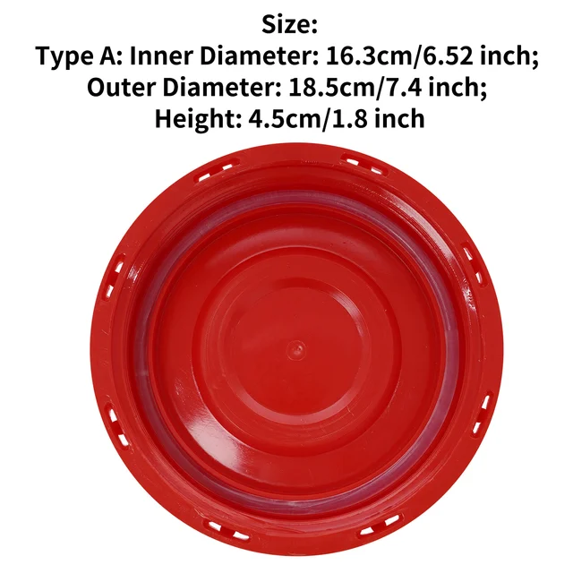 Red Plastic IBC Tank Lid with Excellent Sealing and Ventilation  Property,IBC Tank Fitting Cover Lid Cap Adaptor with Vent Hole for  Chemical, Food