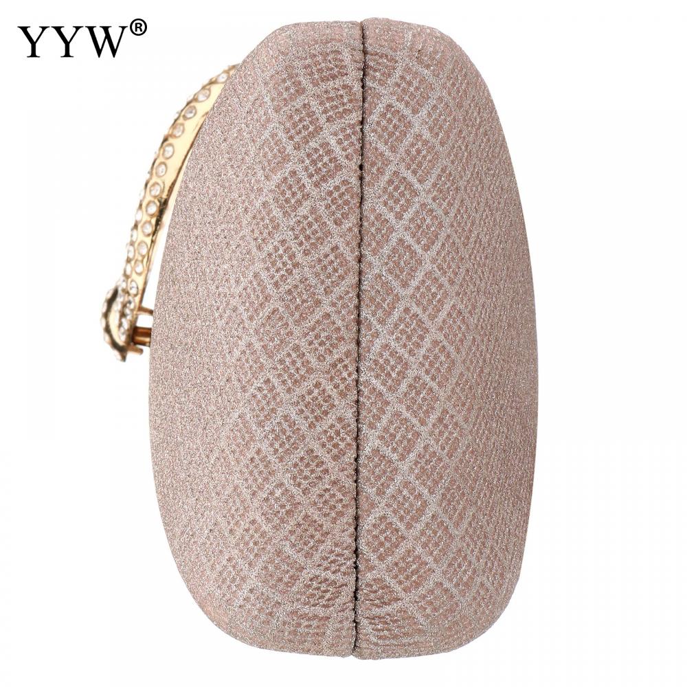 YYW-Bolsa Glitter Dourada para Mulheres, Bolsa de