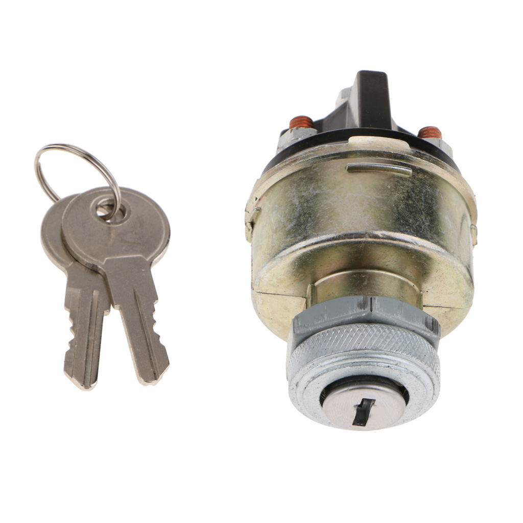 Universal Car Van Truck Tractor Ignition Switch with 2 Keys For 4 Position