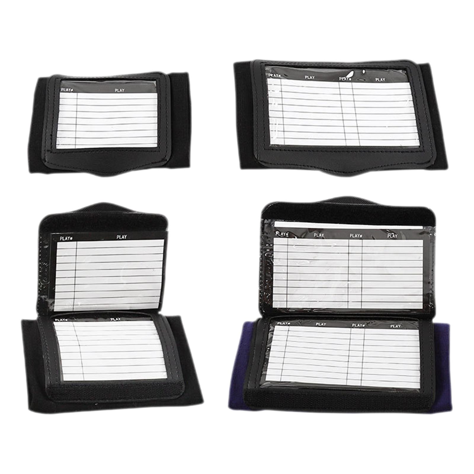 Wristband Playbook with Viewing Window Armband Playbook for Soccer Baseball