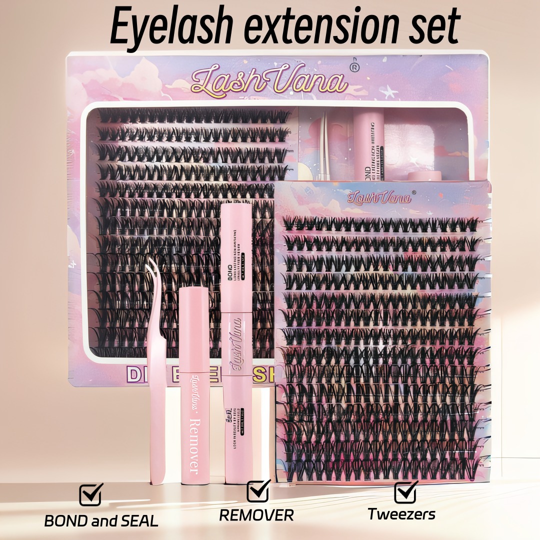 Best of Eyelashes 280 PCS 8-16mm Clusters Lash Bond And Seal Makeup Tools DIY Lashes Extension Kit For Gluing Lashes Gluing Glue Reviews & Tips