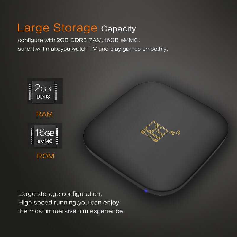 Title 7, TV Box Android 10 D9 5G Last System Amlogic S9...