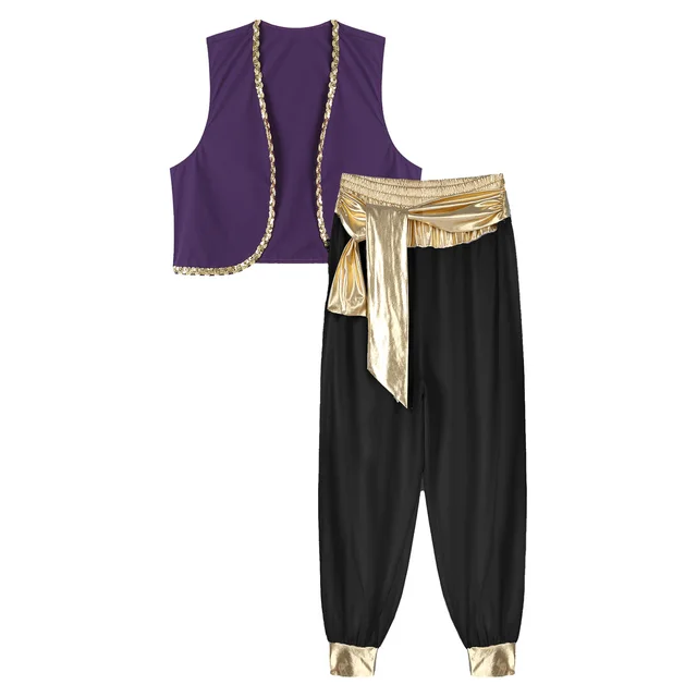  HalloweenPartyOnline Disfraz de jeque árabe para hombre adulto  HC-453 : Ropa, Zapatos y Joyería
