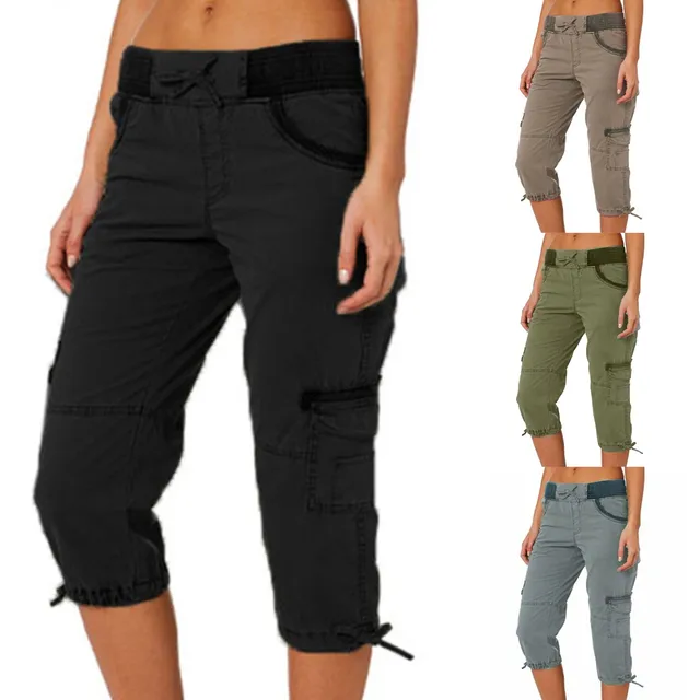 Multi Pocket Trousers Outdoor Y2k Cargo Pants Women Streetwear