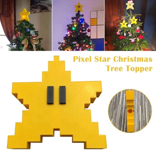  Tree Topper Mario Super Star Gen 2 Plug in Light Up Christmas :  Home & Kitchen