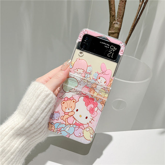Hello Kitty Phone Case for Samsung Galaxy Z Flip 4 3 5G Cute