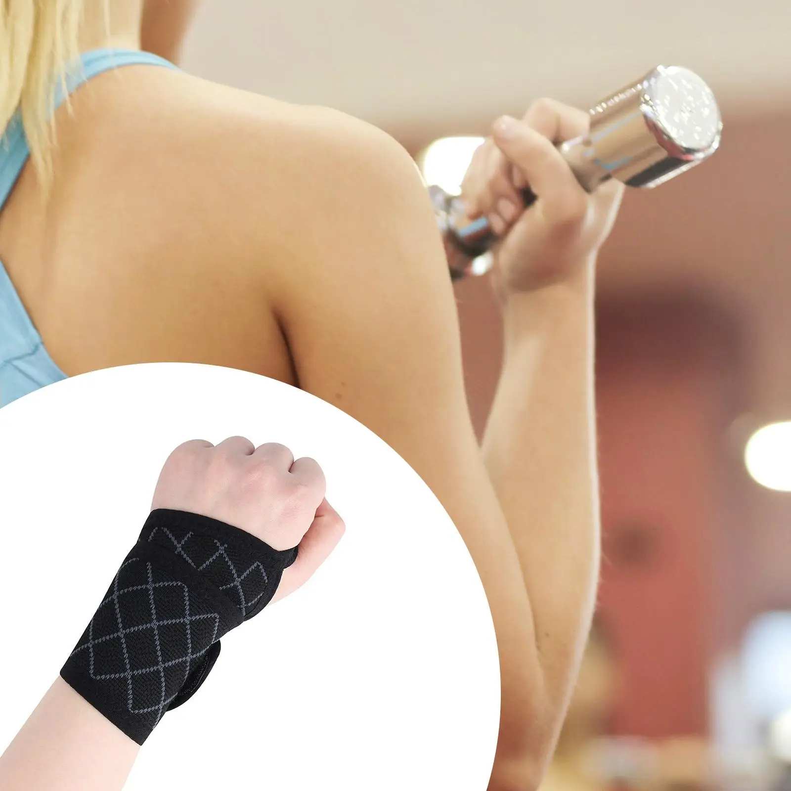 Wrist Compressi Strap Basketball Fitness Wrist Brace, Adjustable Accessory