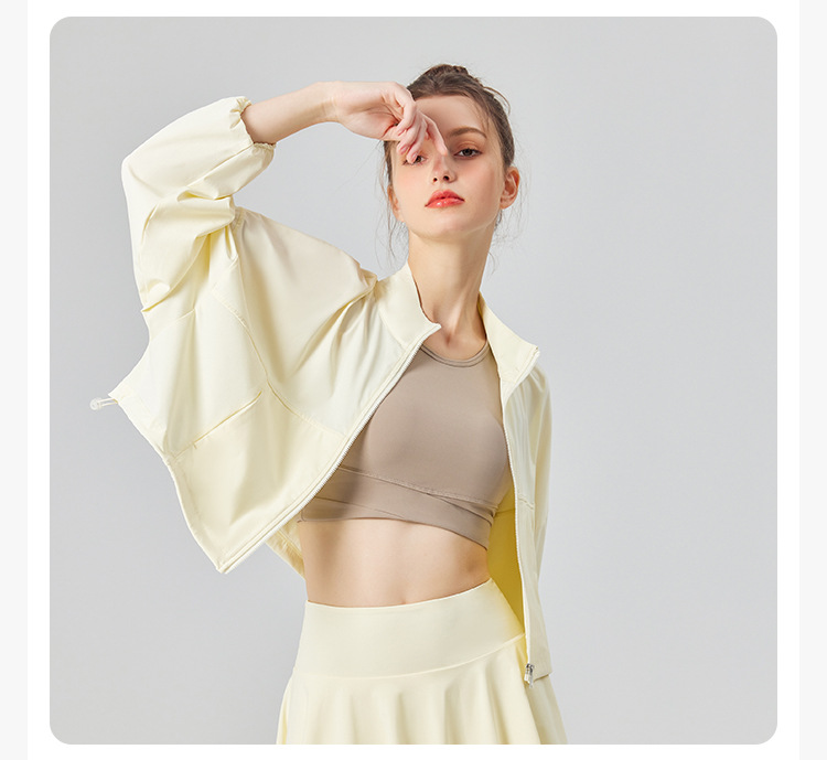 2025 UV-Schutz-Tennisjacke für Damen mit UPF 50+ – Cool – Gefühlsstoff, locker – passgenaues Design für Sport, Fitness und Joggen – Detail 7