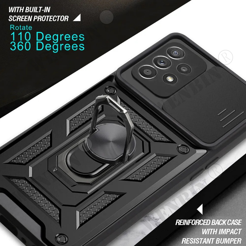 Custodia per obiettivo fotocamera scorrevole per OPPO Reno 8T 8 7 A98 A58 A57 A55 Realme 10 Pro C55 C33 Paraurti Armatura Cover_voghion.com