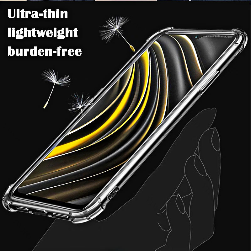 HD-Telefon-Softcase für Xiaomi Poco M3, klare transparente Abdeckungen, Schale für Xiaomi Poko M3 6,53 Zoll M2010J19CG, stoßfest, kratzfest – Detail 3