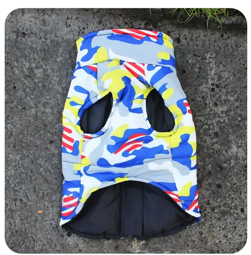 Camouflage Big Dog Coat Jacket Winter Warm Pet Clothes for Medium Large Dogs Waterproof Mascotas Clothing Roupa Para Caes Grande