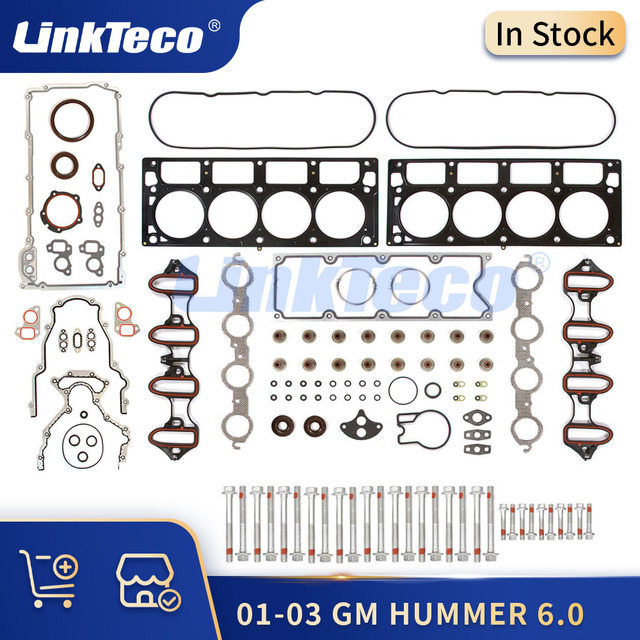 Head Gasket & Bolt Set – For 01-03 GMC, Cadillac, Hummer, Chevy 6.0L VIN N/U (MLS)