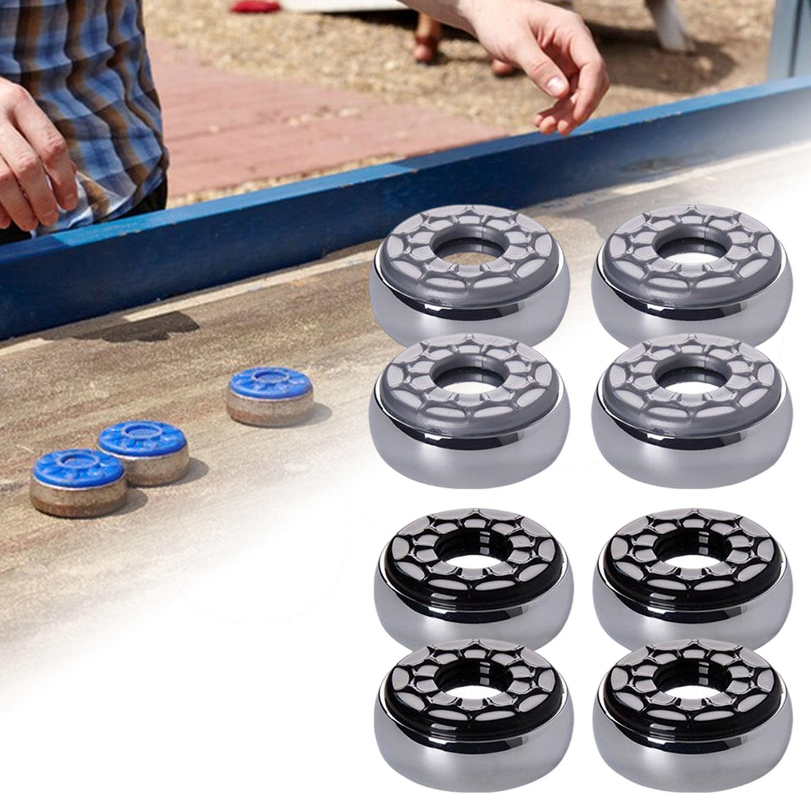 8Pcs Shuffleboard Pucks Replacements Indoor Games Matt Surface 53mm Family Games Home for Kids Shuffleboard Table Equipment