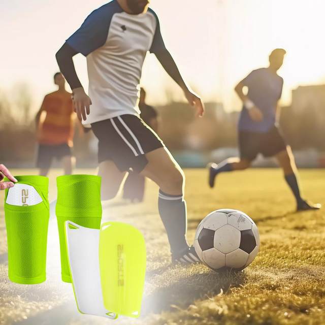 Parastinchi Calcio Per Bambini E Adulti - Unisex, Con Calzino Integrato, Protezione Livello Alto