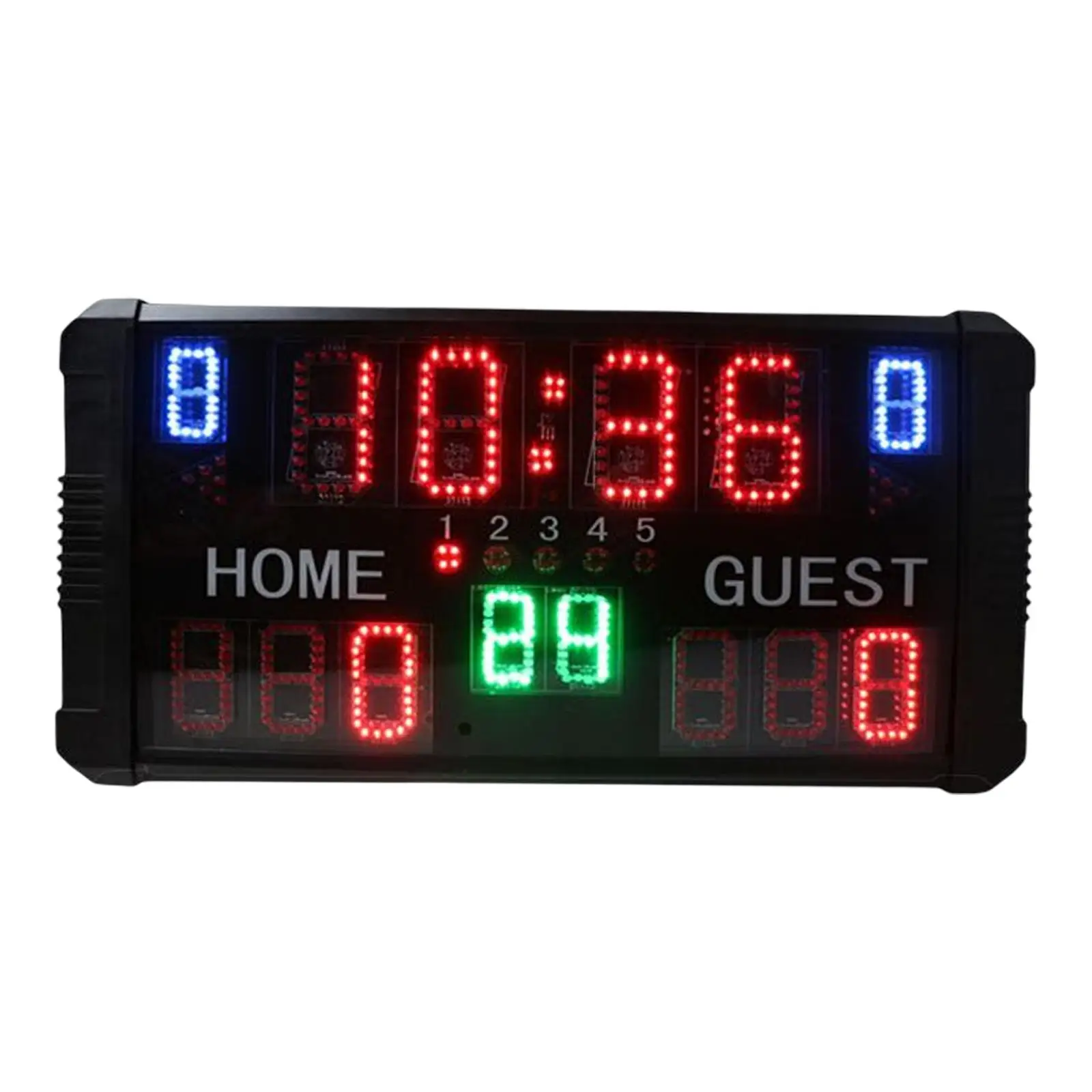 Multifunctional Electronic Digital Scoreboard with Remote Indoor Basketball Scoreboard Score Keeper for Wrestling Tennis Boxing