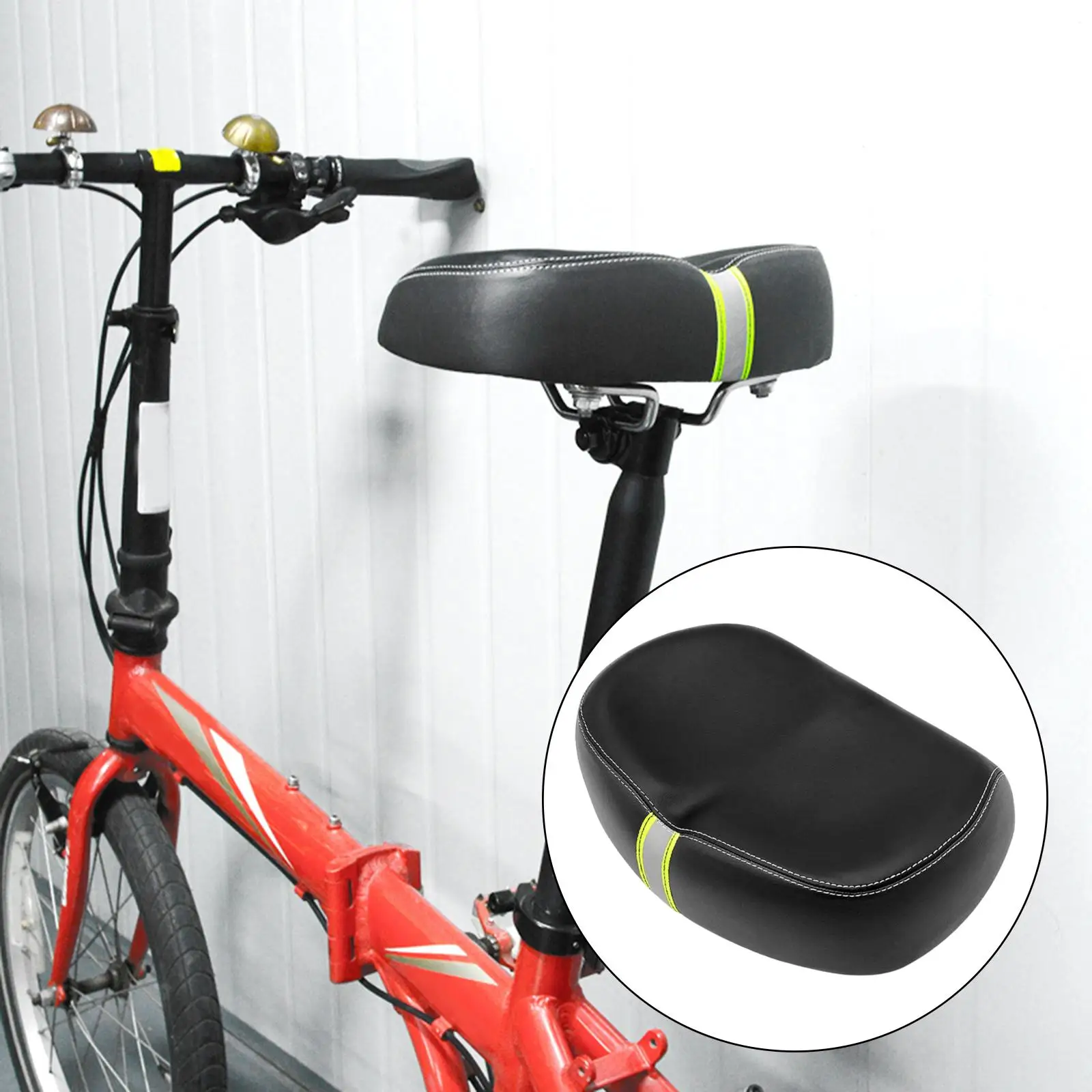 Oversized Bike Seat Saddle Comfortable Noseless Breathable