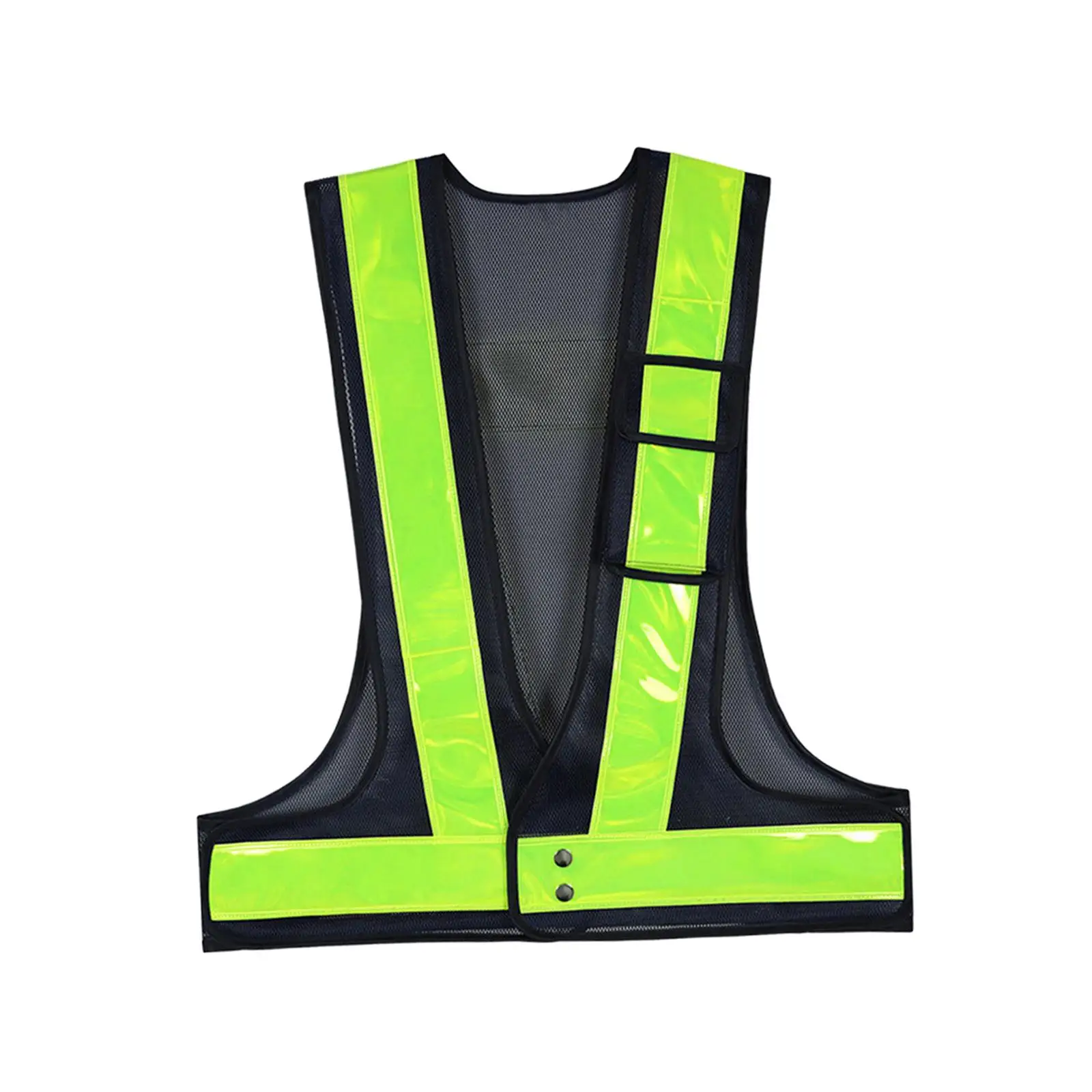 High Visibility Reflective Safety Vest Breathable Reflective Strips for Jogging Worker Construction Crossing Guard Women Men