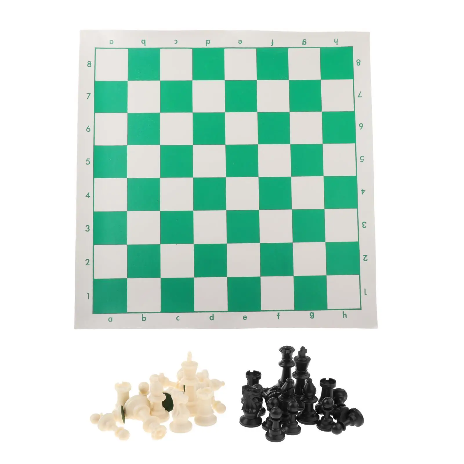 Portable Chess Set 45x9cm International Chess Tournament Chees Pieces Easy Carrying Educational Toys for Kids Adults Party