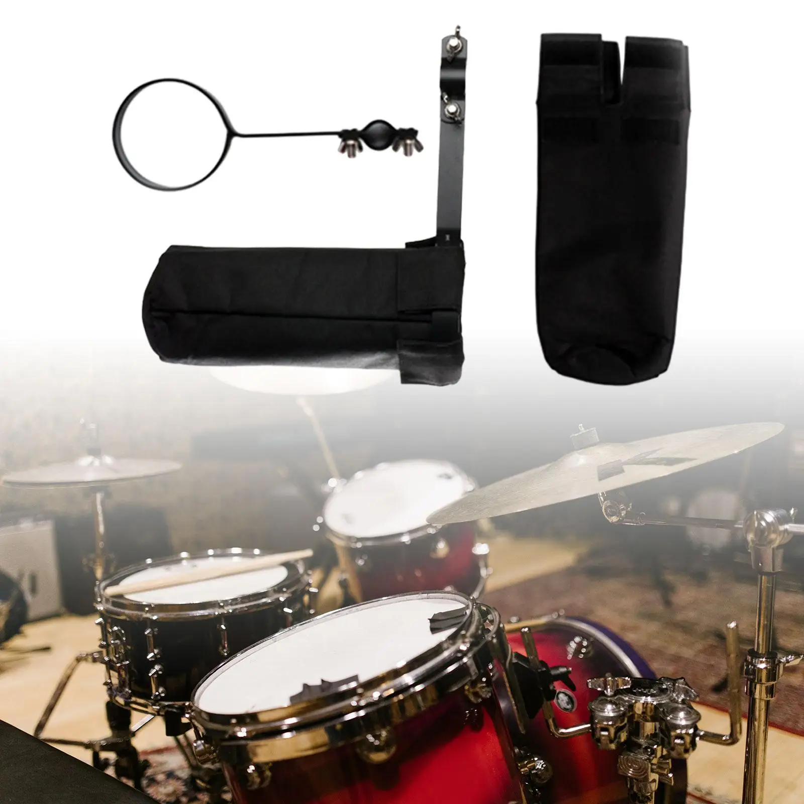 Drumstick Bag Drum Accessory Drumstick Holder Pouch for Music Stand Cymbal Stand Tubular Drum Hardware Drum Stand Recording Room