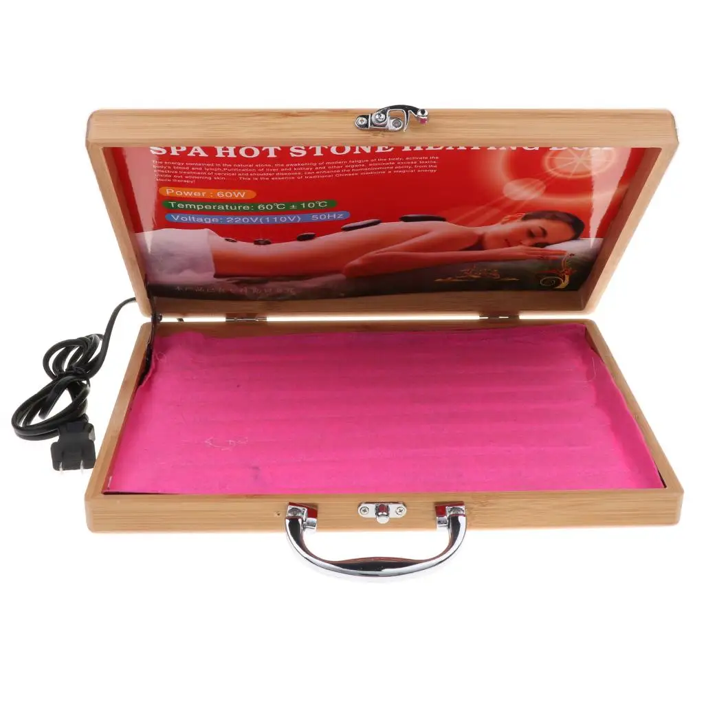 Electric Massage SPA Hot Stones Warmer Heater for Spa Rock Heating US Plug
