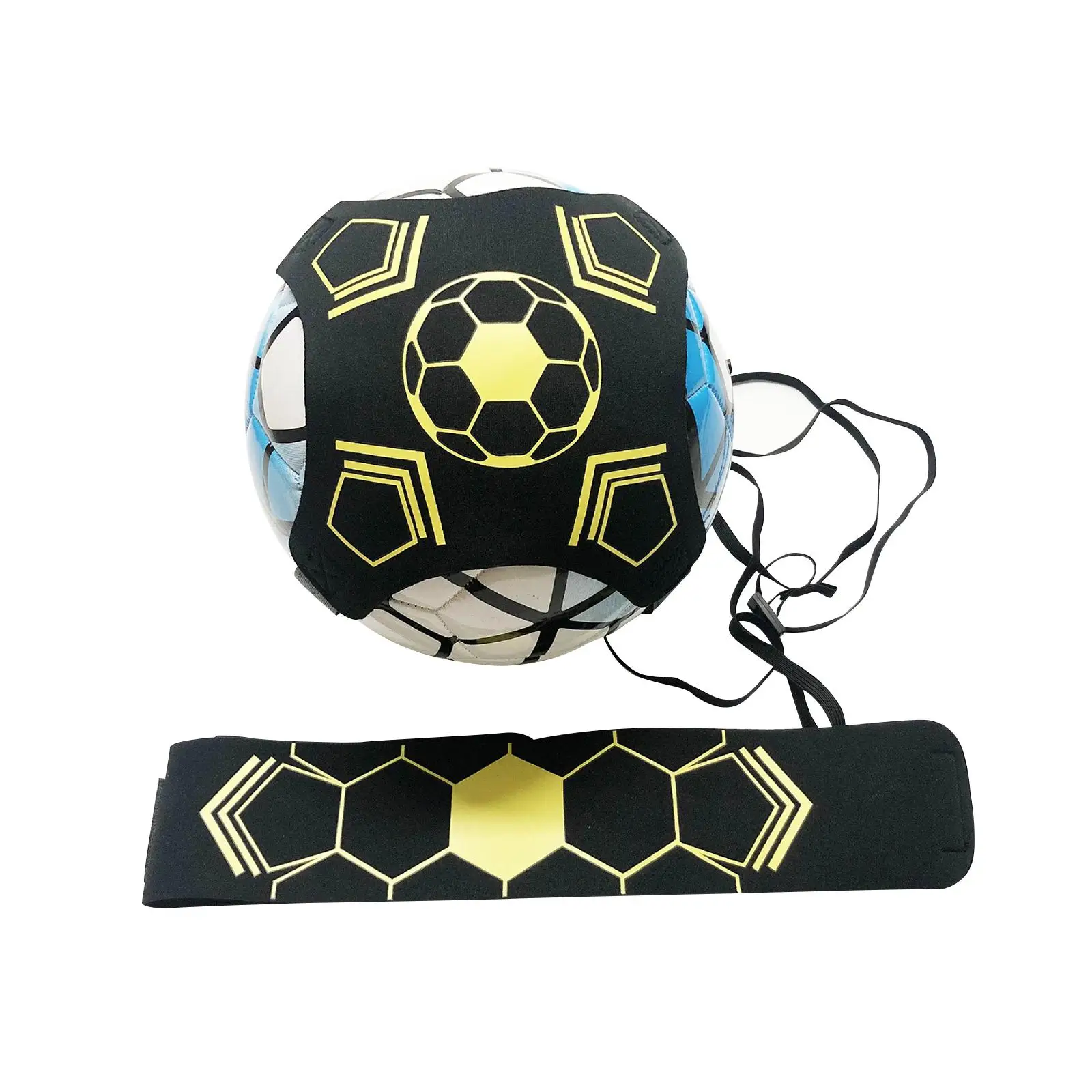 Kick Throw Solo Practice Training Aid Equipment Control Skills 1.8M Elastic Rope Soccer Trainer for Volleyball Rugby Game Ball