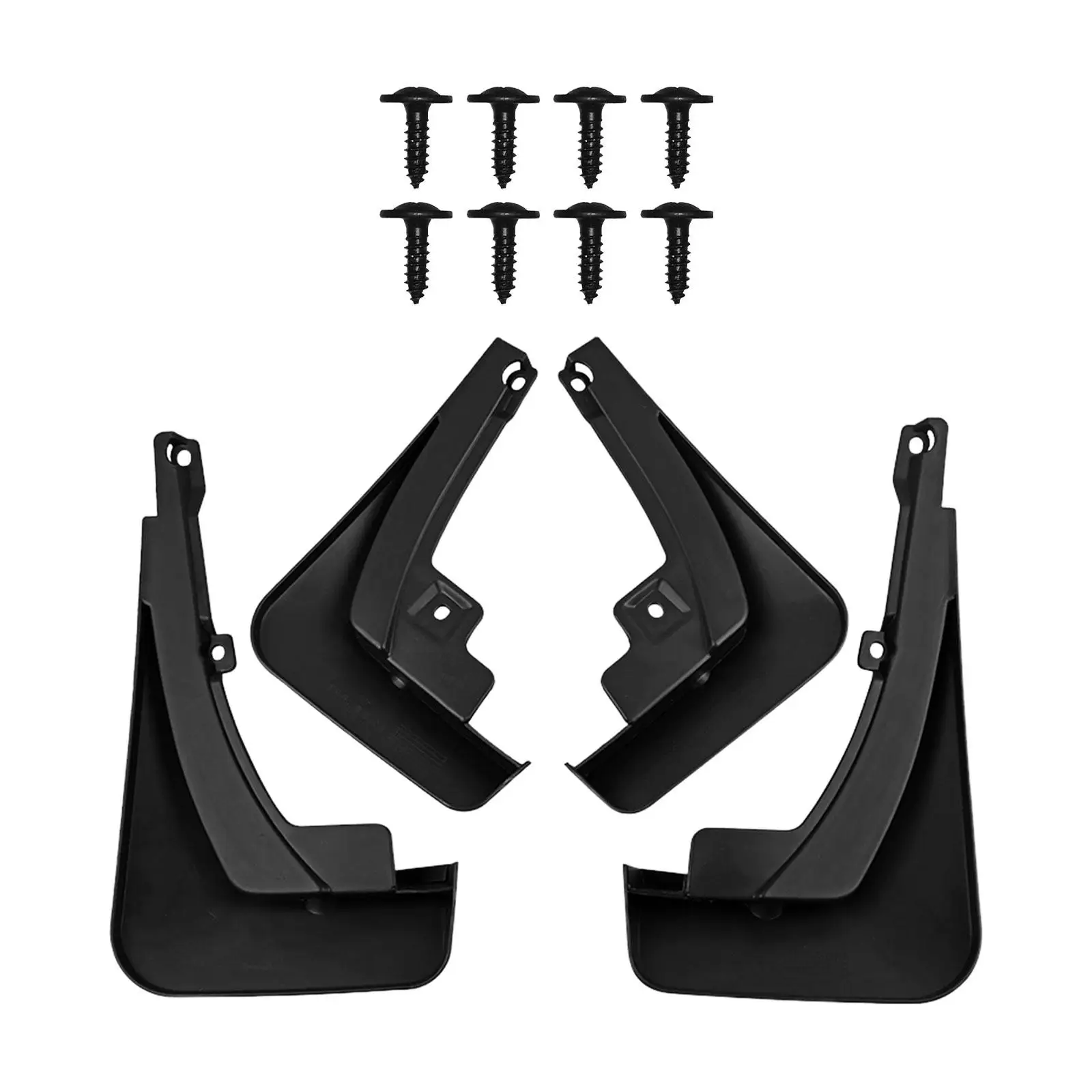 4 Pieces Car Mud Flaps Car Fenders with 8 Screws Mudguard for Geely Monjaro after 2021 Replacement Part Easy Installation