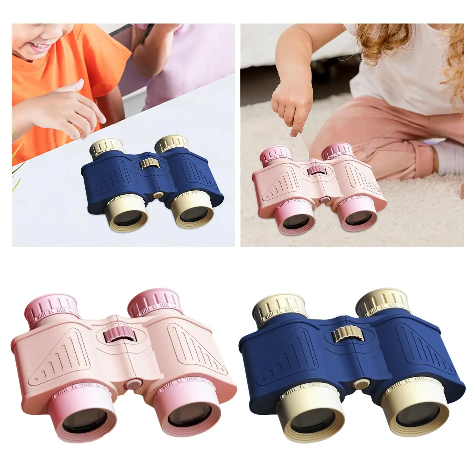 Kids Binoculars Sensory Toys Adjustable Interpupillary Distance Portable for