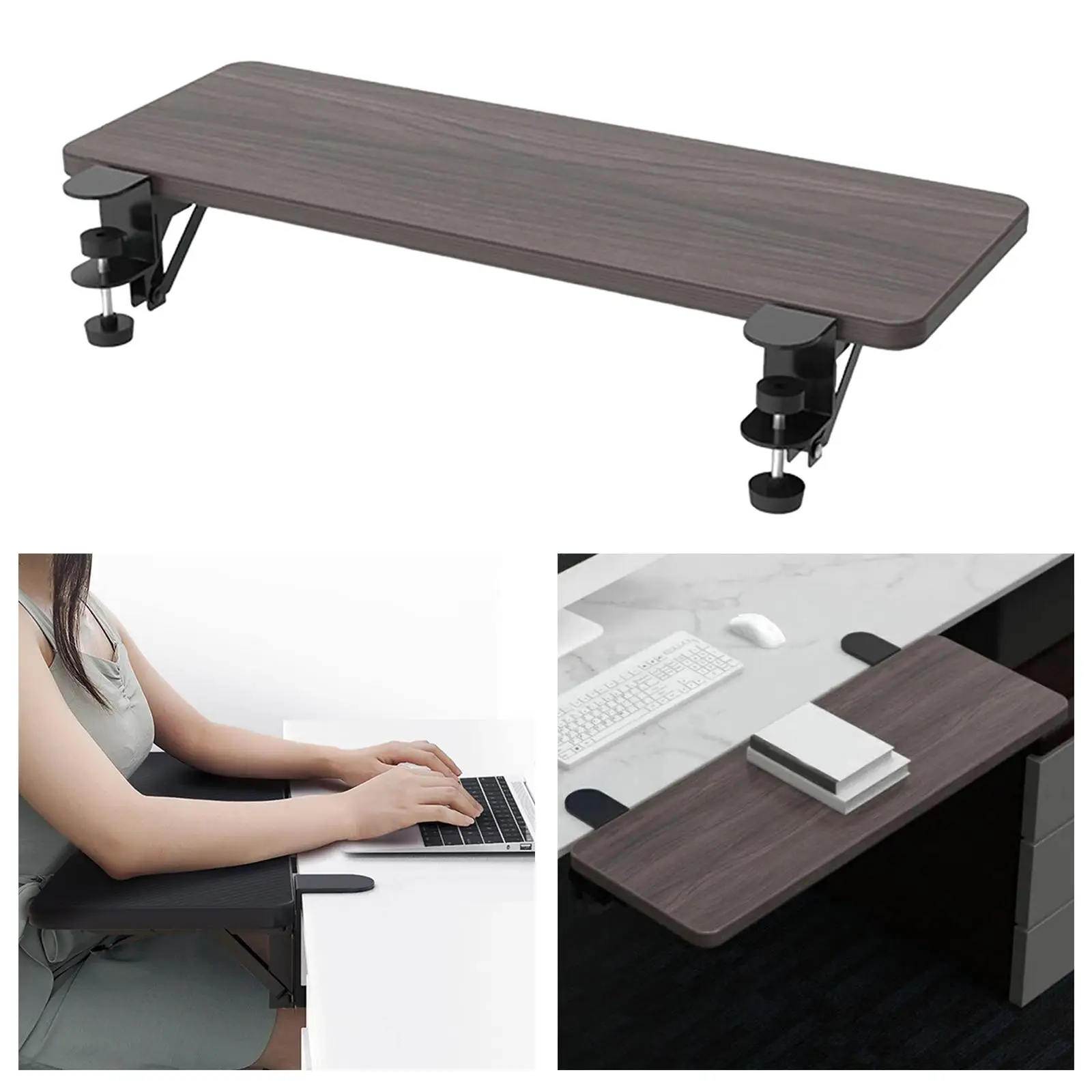 Aptitud Colaborar con No es suficiente Estante de extensión de escritorio, extensor de abrazadera plegable, de  madera de 55x24cm para trabajar la escritura, sin perforaciones - AliExpress