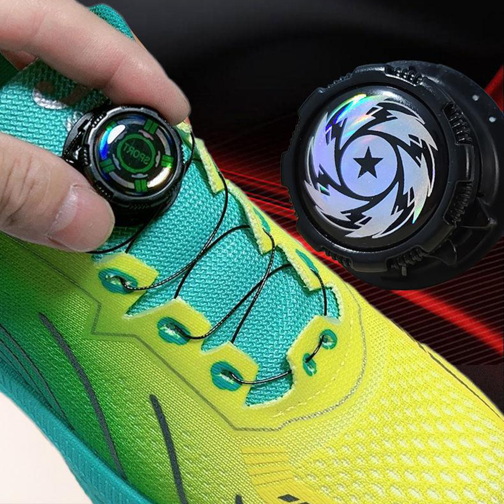 2 Paar drehbare automatische Metalldraht-Schnalle, Seil-Sneaker-Schnürsenkel für Kinder/Erwachsene, keine Krawatte, Schnürsenkel, Quick-Lock-Schnürsenkel, Turnschuhe – Detail 8