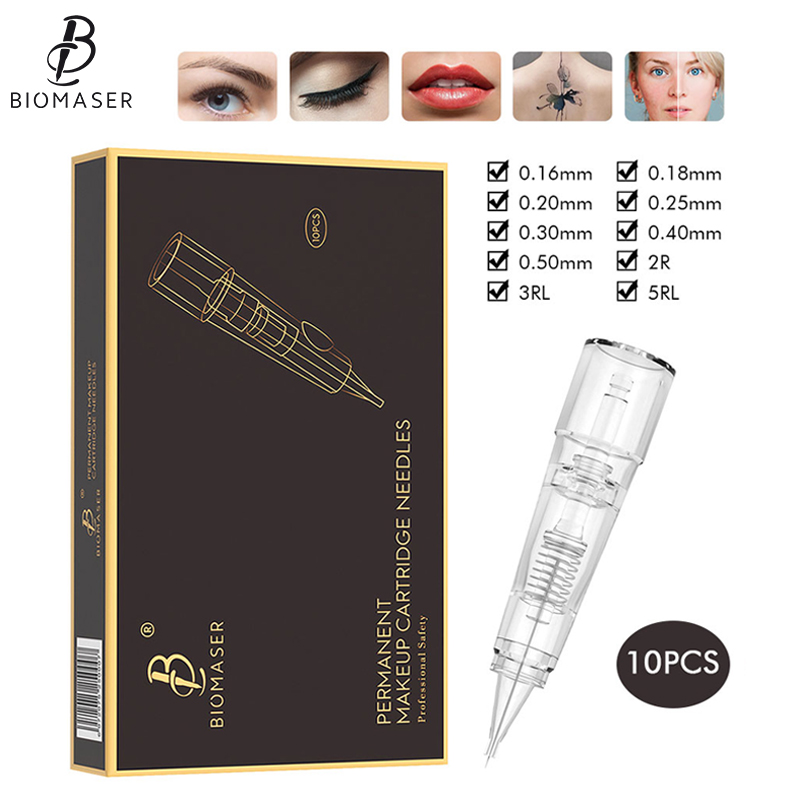 Best of Biomaser Professional Permanent Makeup Cartridge Needles 1R / 2R / 3RL / 5RL Disposable Sterilized Tattoo Pen Machine Needles Tips Reviews & Tips