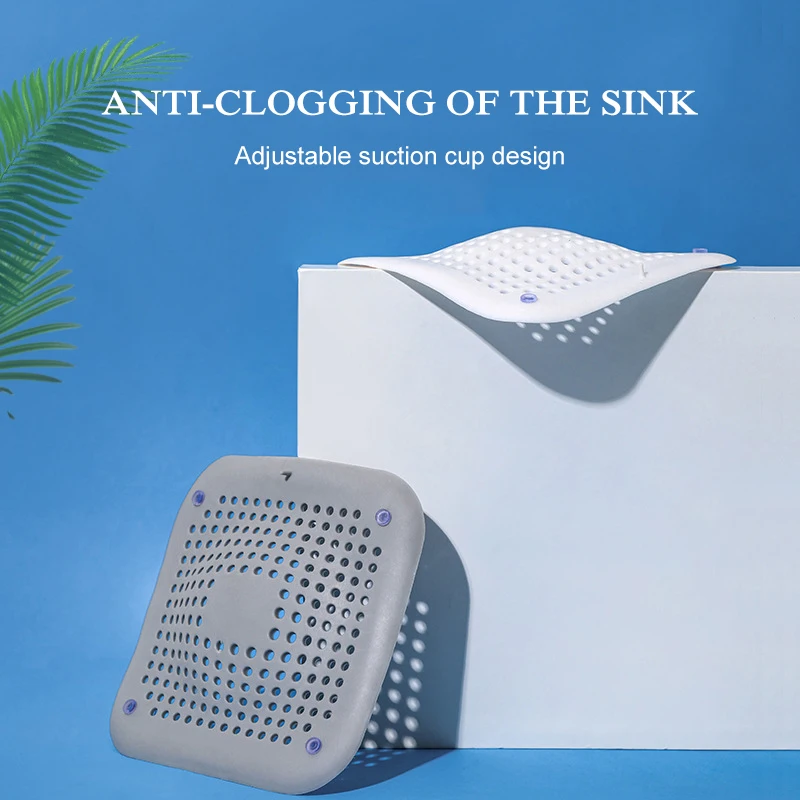 Description Picture 2 of itemHair Filter Sink Anti-blocking Strainer Bathtub Shower Floor Drain Stopper Silicone Kitchen Deodorant Plug Bathroom Accessories