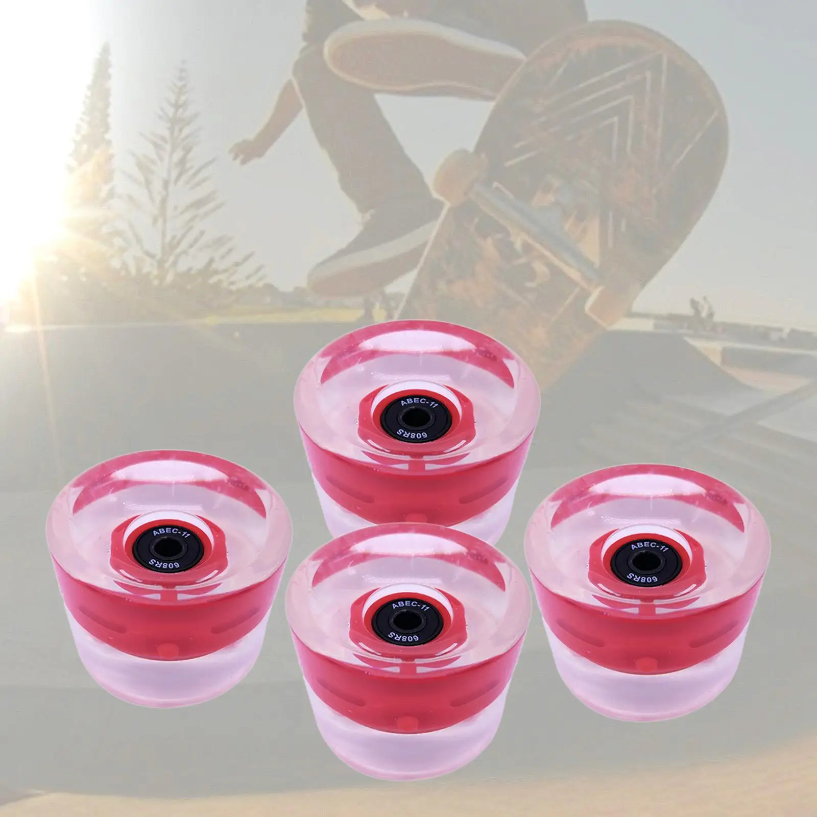 70mm Skateboard Longboard Wheel 80A (Set of 4)