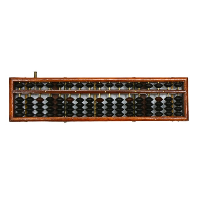 Boulier Chinois Vintage En Bois 13 Tiges - Outil Éducatif Mathématique Pour Enfants Et Adultes