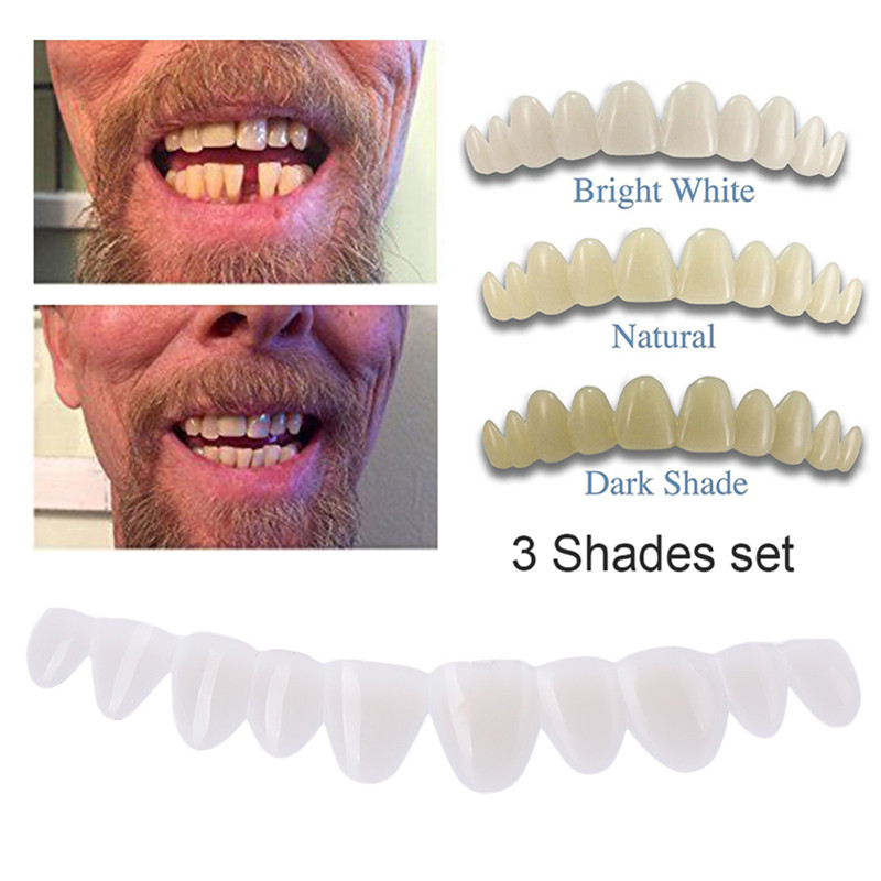 Best of 3 Shades / set Temporary Dental Oral False Teeth Dentures Dentadura Perfect Smile Veneers Fit Flex Denture Paste Braces Reviews & Tips