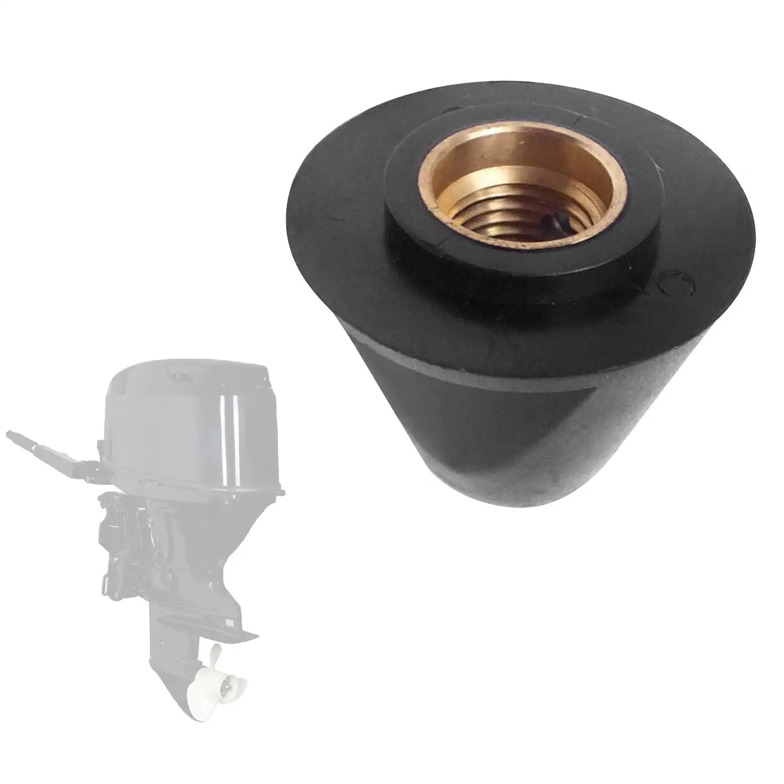 Boat Propeller Prop Nut 647-45616-02 Spare Parts for Yamaha Outboard 4HP 5HP 2 Stroke Easily to Install Durable