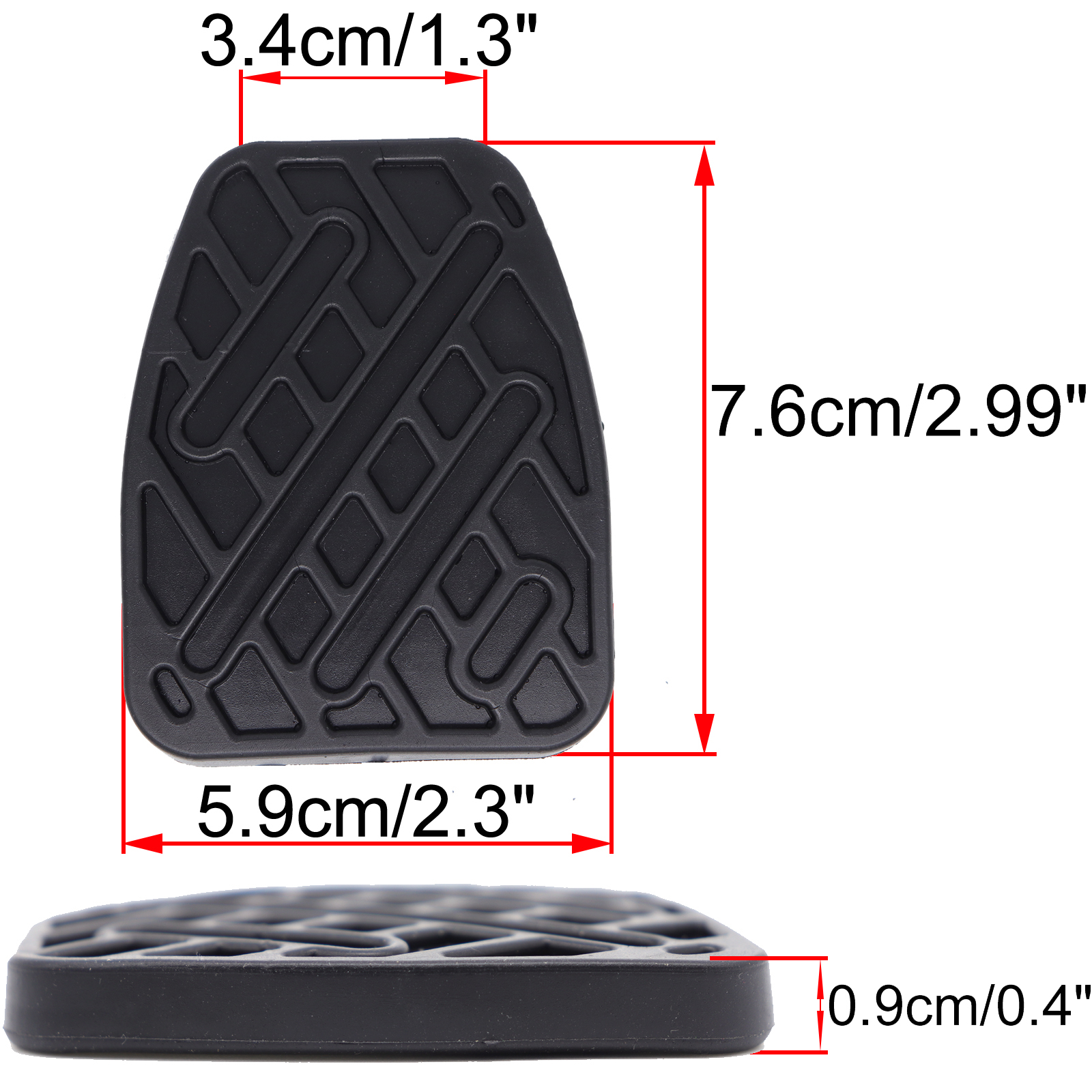 Auto Schwarz Gummi Bremse Kupplung Fuß Pedal Pad Abdeckungen 46531JD00A Für Nissan Qashqai J10 Dualis 2007 2008 2009 2010 2011 2012 2013 – Detail 1