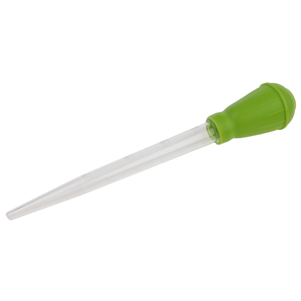  Aquarium Fish Waste Remover Feeder Pipette Dropper Water Changing Cleaning Tool 29cm Green