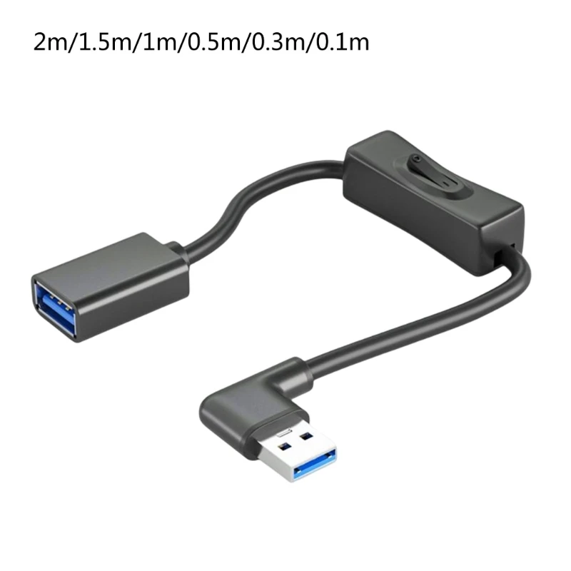 Un cable USB negro con un conector en el extremo