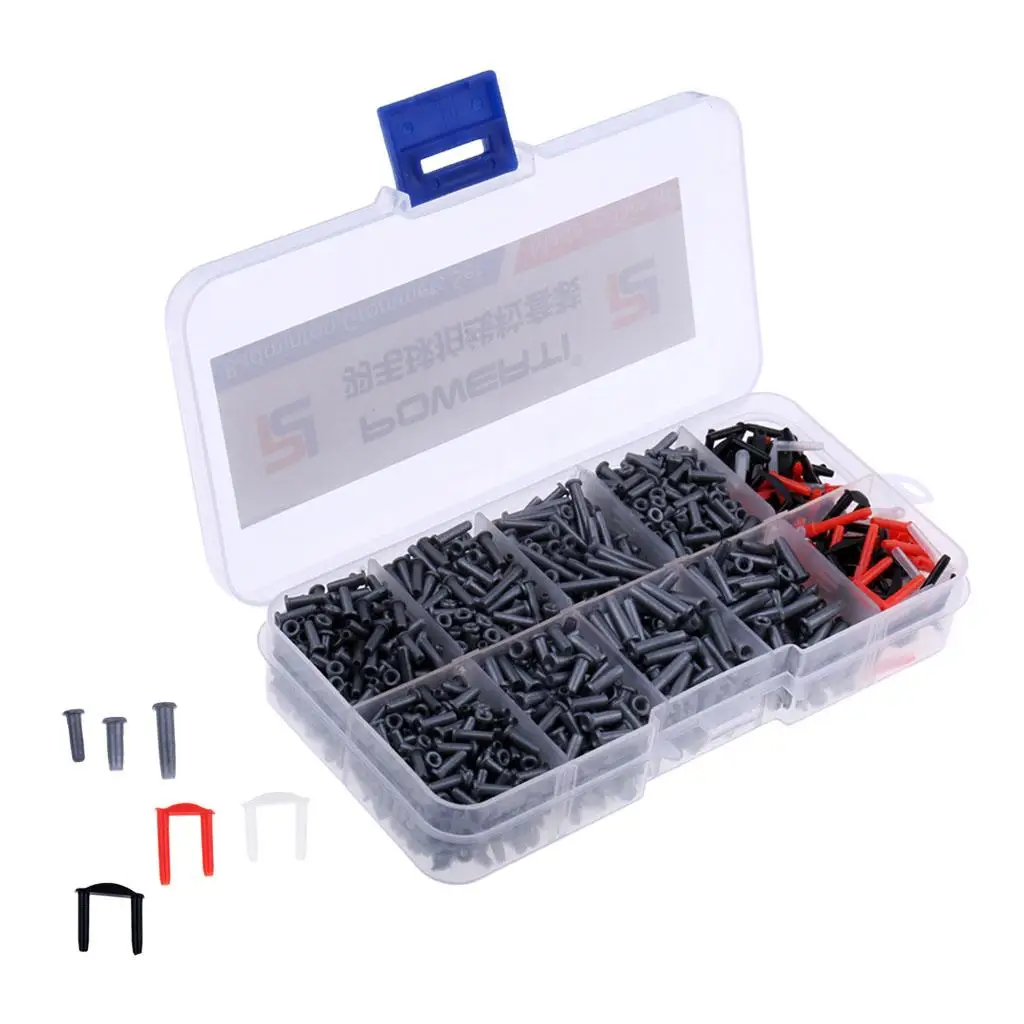 1 Box/1500 Pieces Universal Badminton Racket Racquet Grommets Eyelets Replacement Stringing Accessories Gear Equipment