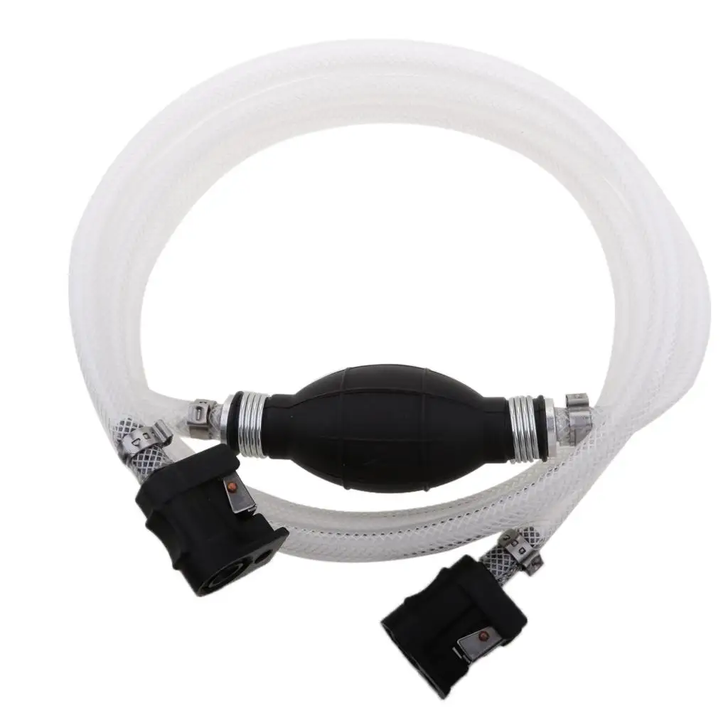 8mm Fuel  Hose Primer Bulb For  Outboard White With Connector