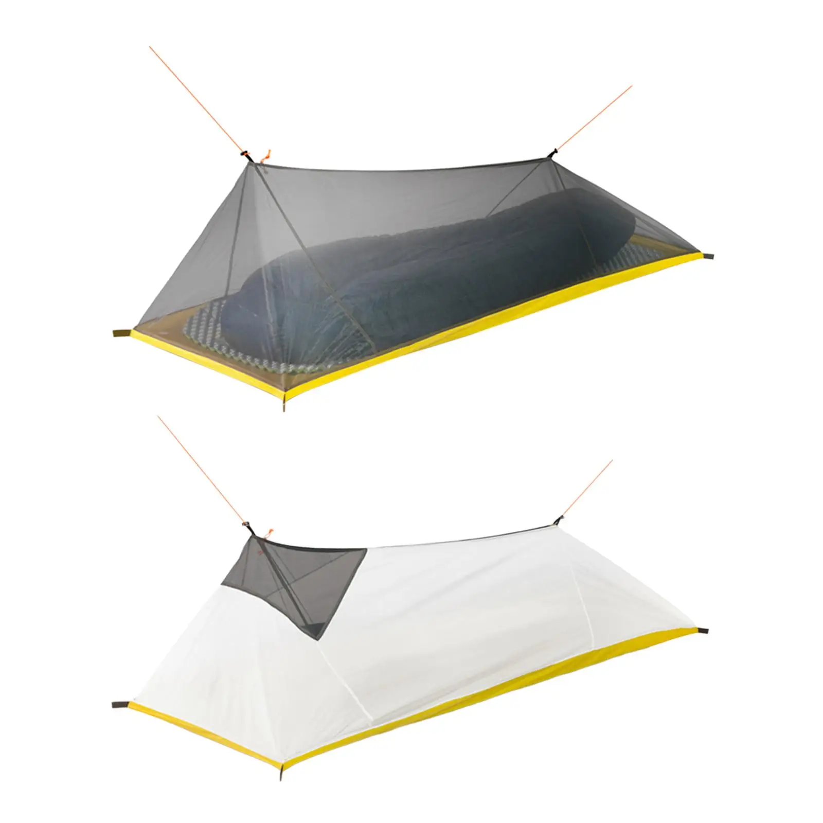 Camping Tent Single Layer with Storage Bag Rainproof Ultralight Windproof Tent for Backpacking Outdoor Hiking Yard