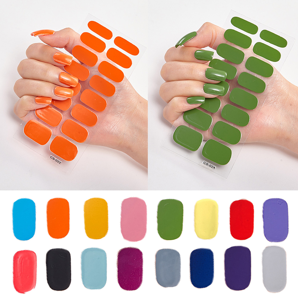 Best of Nail Sticker 3D Matte Foil Manicure Full Nail Wraps Nail Decal Solid Color Full Cover Self-adhesive Waterproof Nail Varnish Film Reviews & Tips