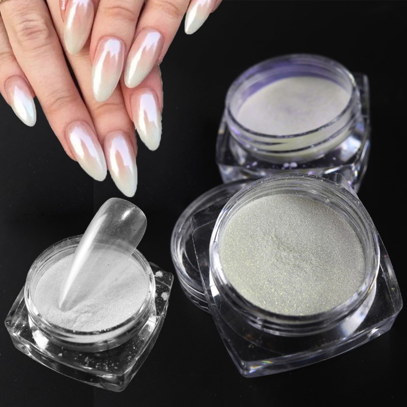 Best of 1Jar Pearl Nail Mirror Powder Pigment Pearlescent Chrome Powder Sheer Dust Rubbing Nails Art Glitter Aurora Manicure Nail Powder Reviews & Tips