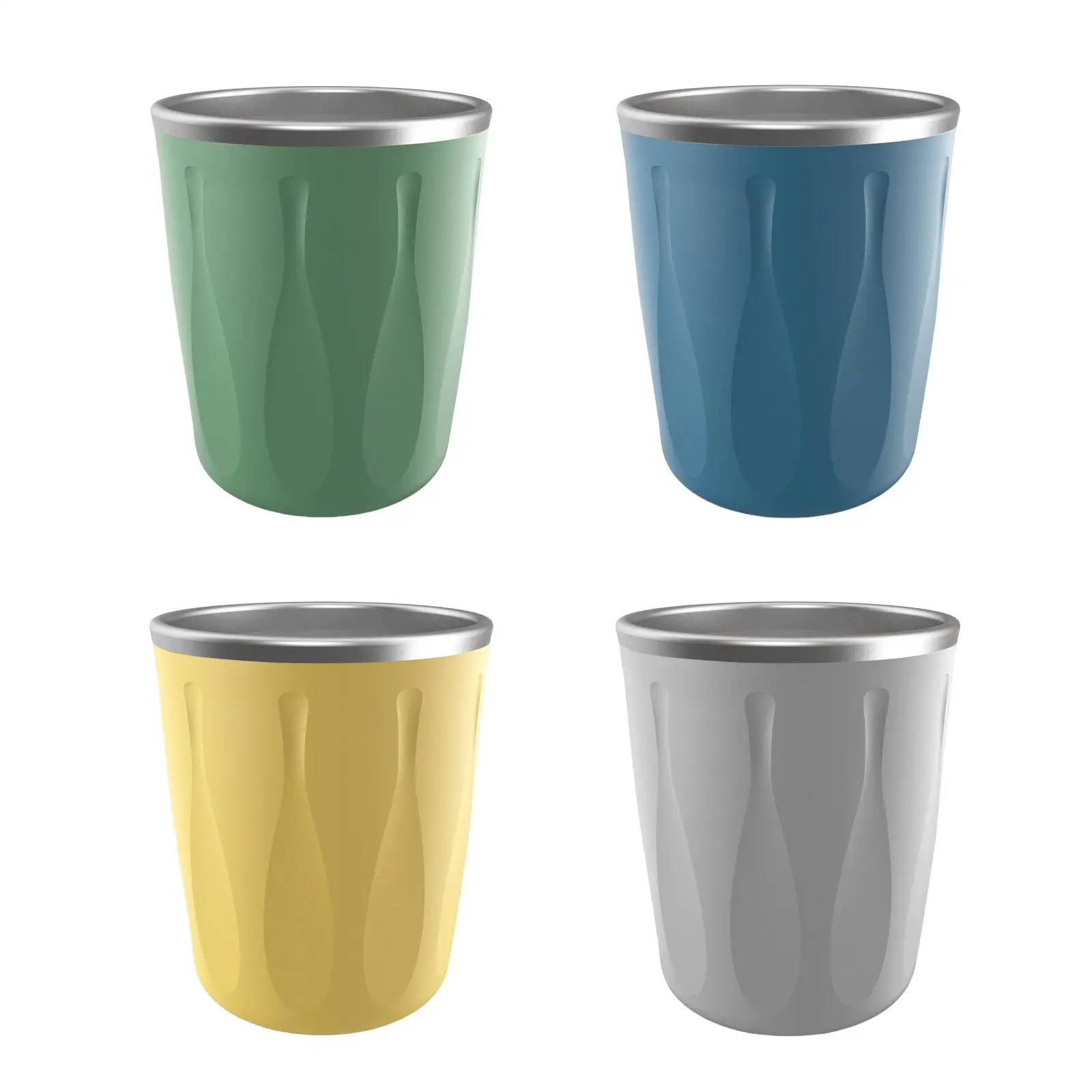 Silicone Vacuum Insulated Tumbler Safe Tall Cup Insulated Double Wall Portable 250ml for Kitchen Beverage