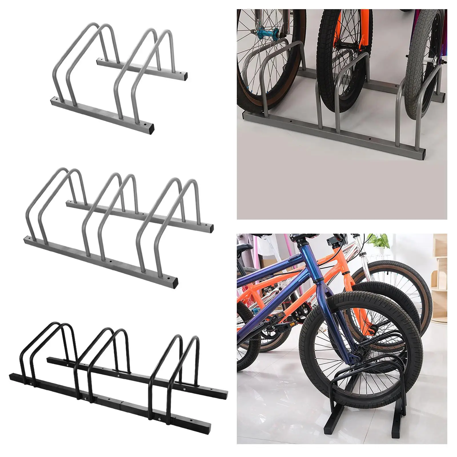 Parking Stand Holder Folding Bikes Freestanding Rack Bike Floor Rack