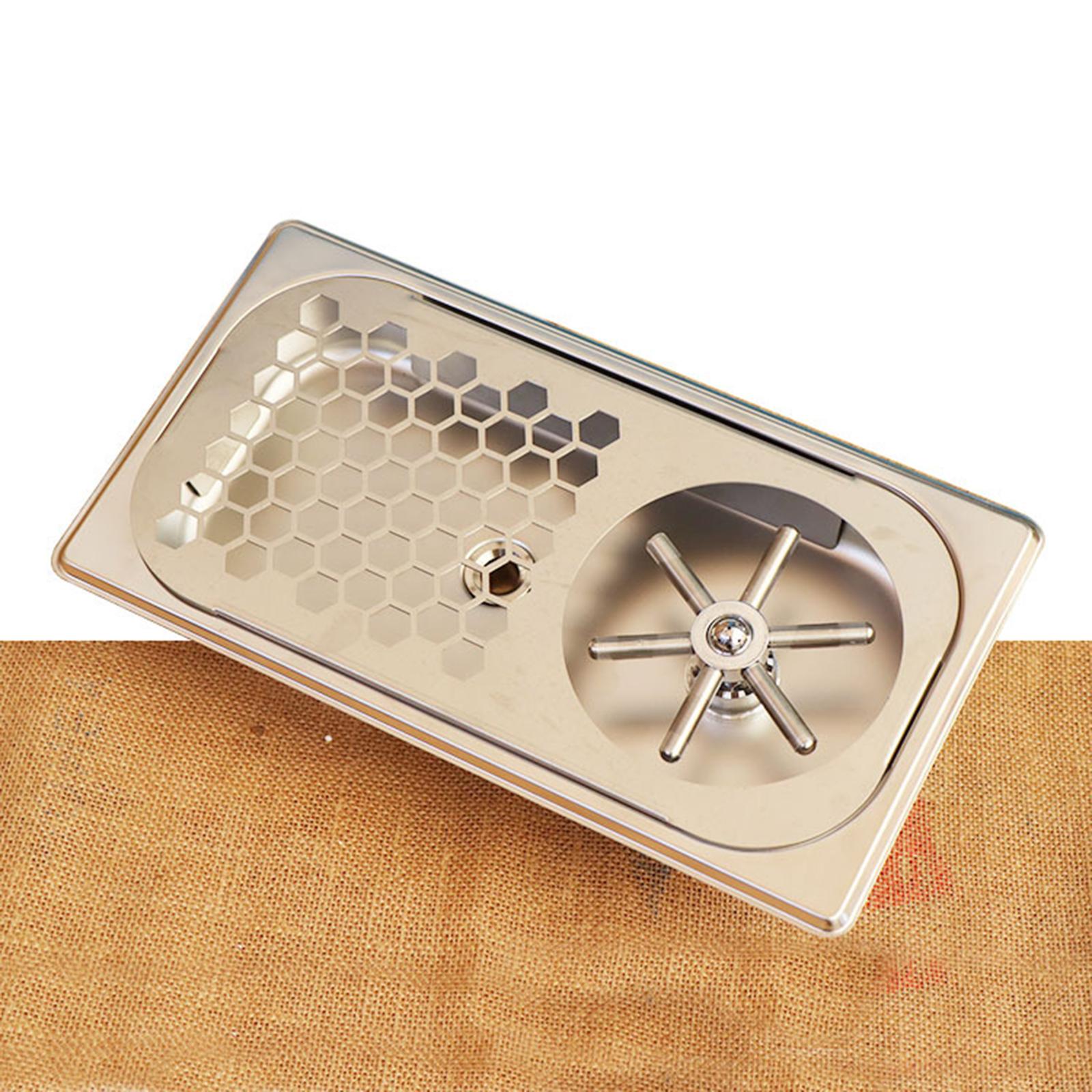 Stainless Steel Glass Rinser Efficient Cleaning Baby Bottle Washer Coffee Cup Cleaner for Home Dining Room Bar Cafe Restaurant