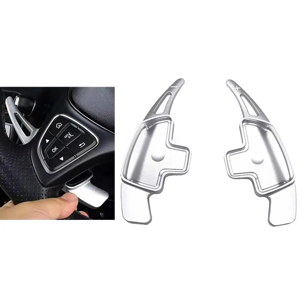 Aluminum Alloy Steering Wheel Paddle er Extensions for A Class