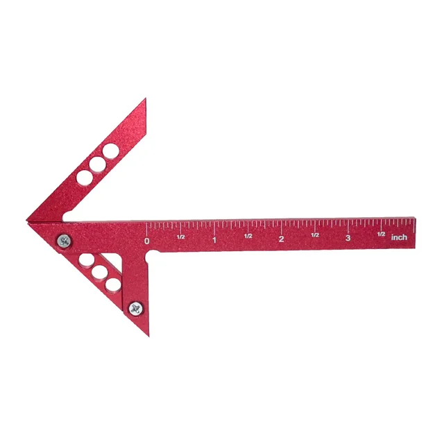 Center Finder Woodworking Square 45/90 Degree Right Angle