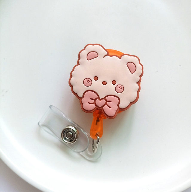 Kawaii Strawberry Bear Badge Holder Nurse Accessories Girls Stuednts Cute  Pink Tonal Cartoon Pass ID Card Holder with Lanyard - AliExpress